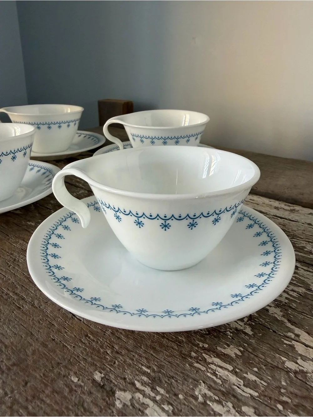 Corelle Teacups and Saucers